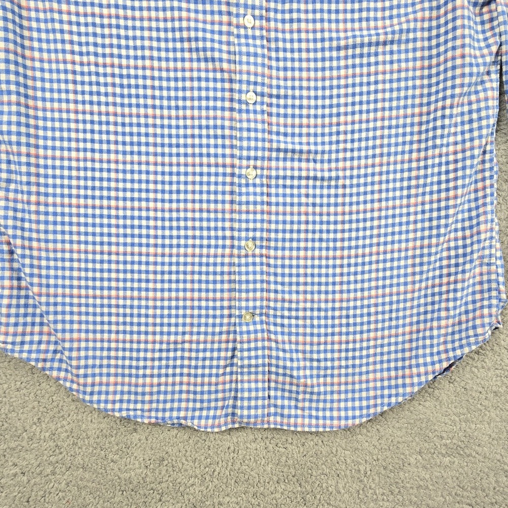 Vineyard Vines Mens Large Slim Fit Whale Flannel Shirt Long Sleeve Button - Picture 4 of 11